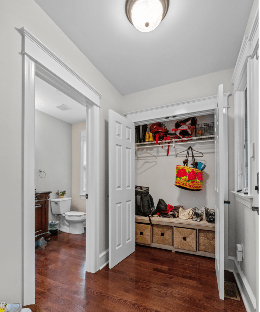 Mudroom makeover.
