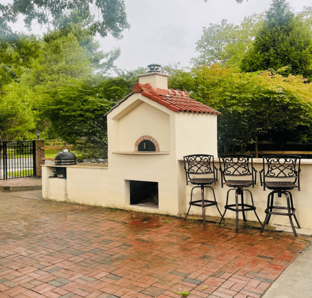 Pizza oven.